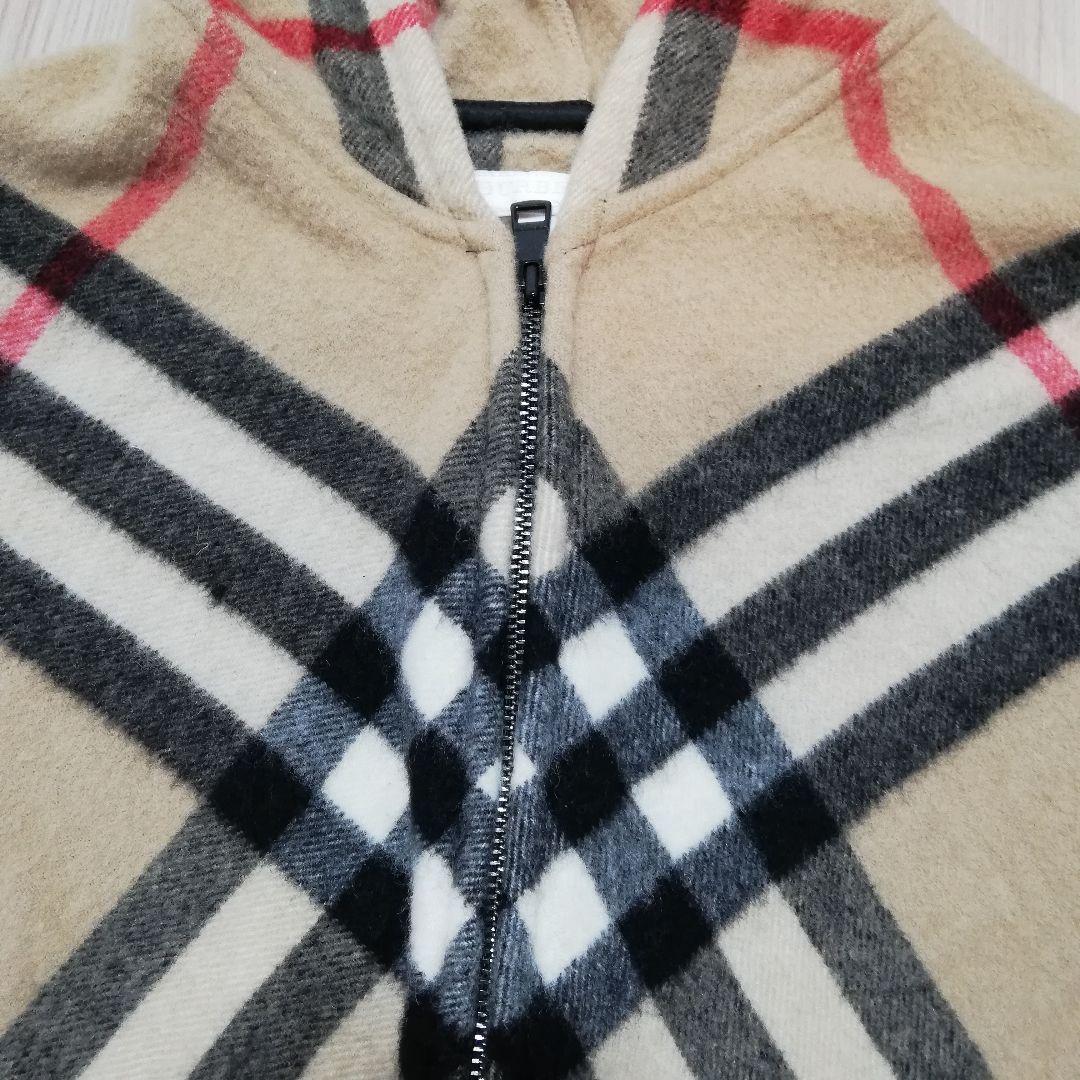 BURBERRY CHILDREN ノバチェック ポンチョ ケープ カシミア混