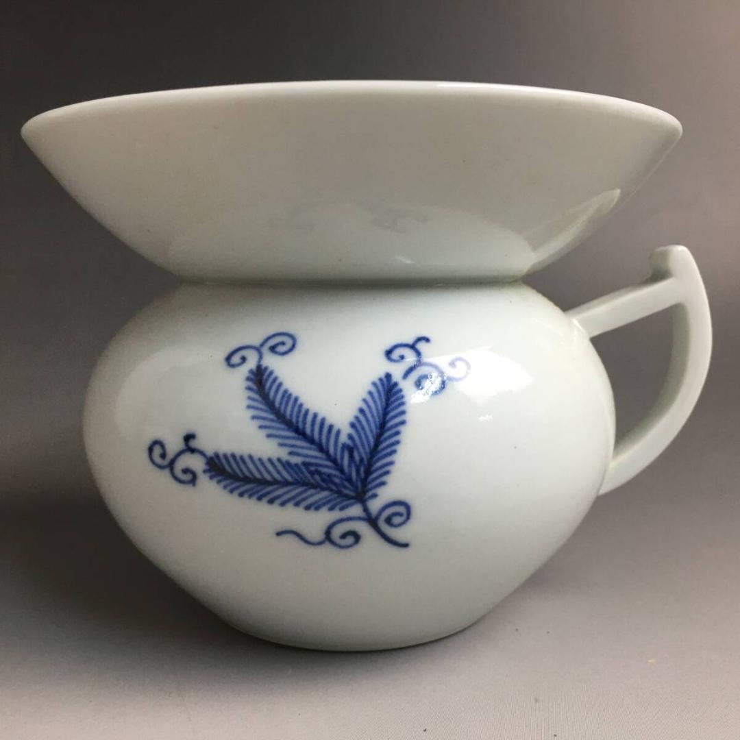 珍品 京焼 平安 六峰 古染 松唐草図 嗽器 六客 染付 カップ まとめて