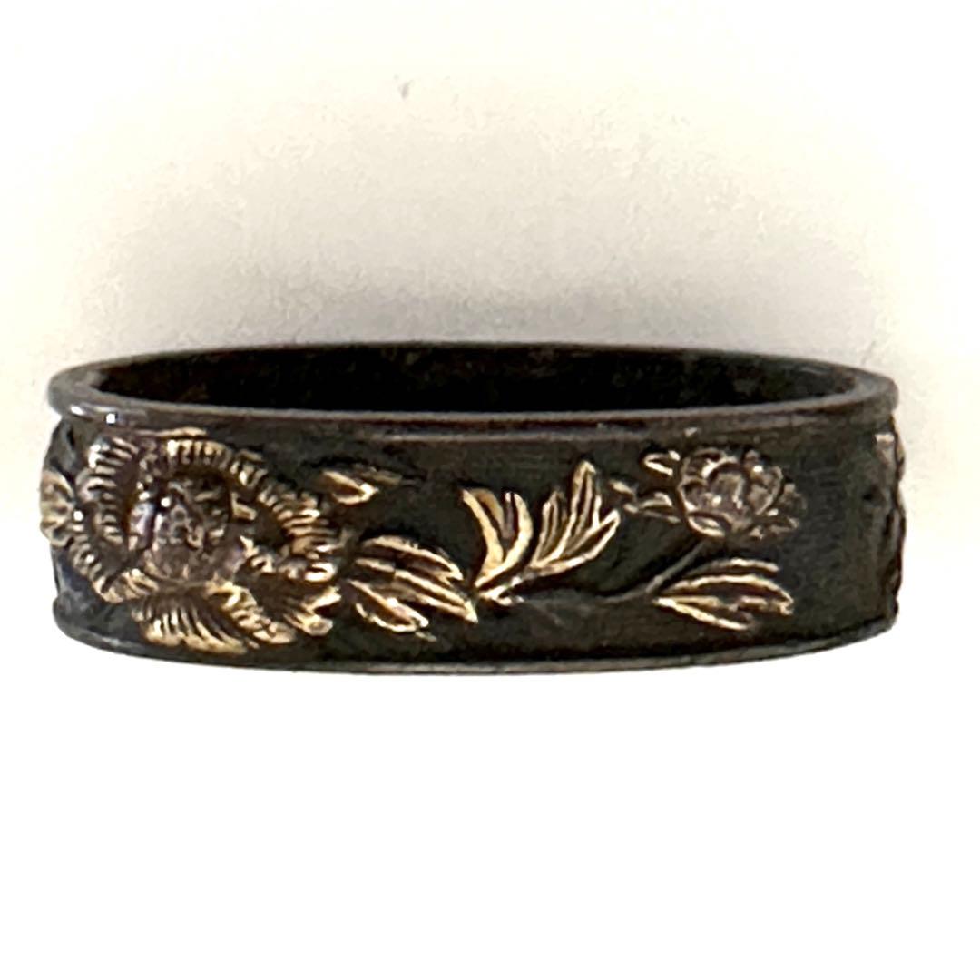 短刀拵え ⭐︎ 柄頭　唐獅子と牡丹　小脇差し