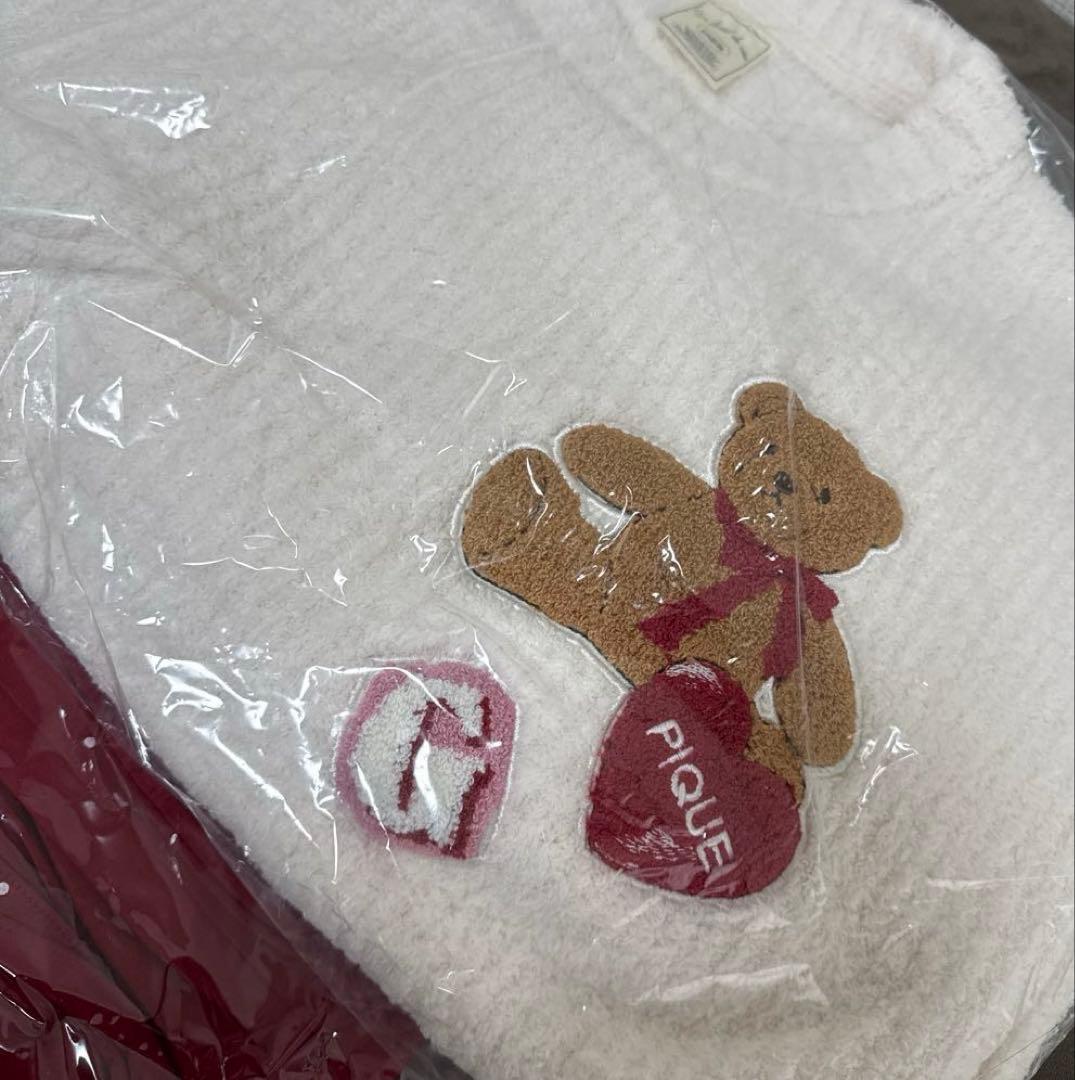 ② ジェラートピケ　ベビモコ ベア さがらプルオーバー ドット柄ロングパンツ