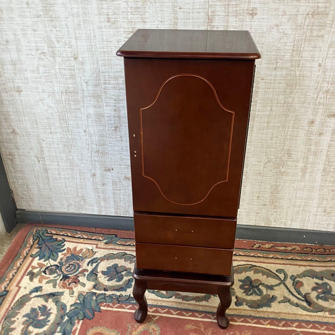 北欧レトロ Powellパウエル 猫脚 木製ジュエリーケース アクセサリーケース