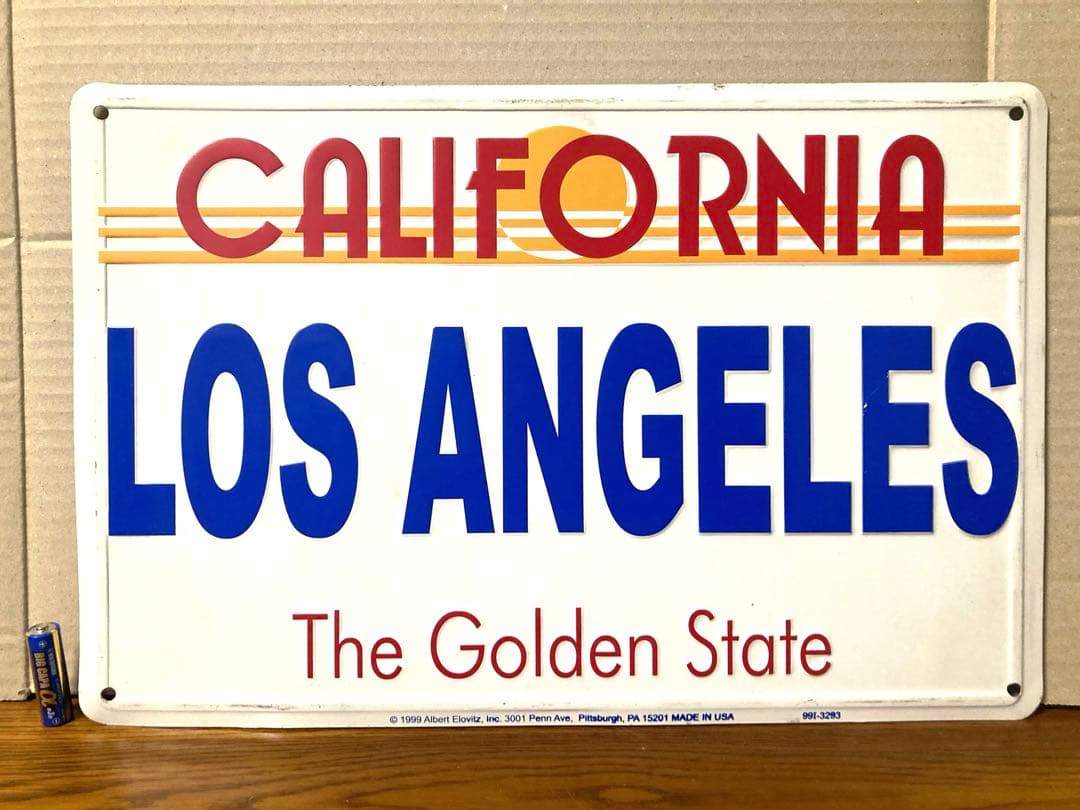 90年代 ビンテージ USA製 カリフォルニア ロサンゼルス ナンバープレート