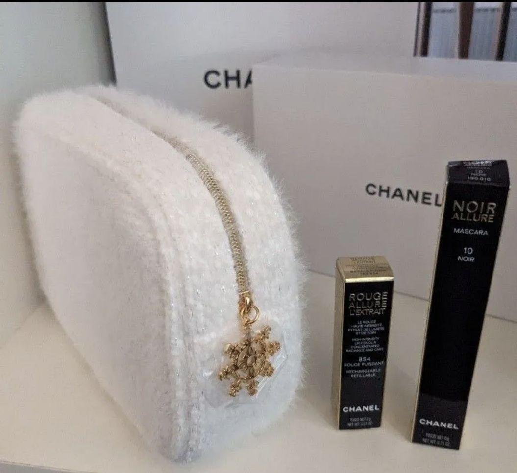 新品　クリスマス限定品　CHANEL マスカラ &口紅　 ポーチセット