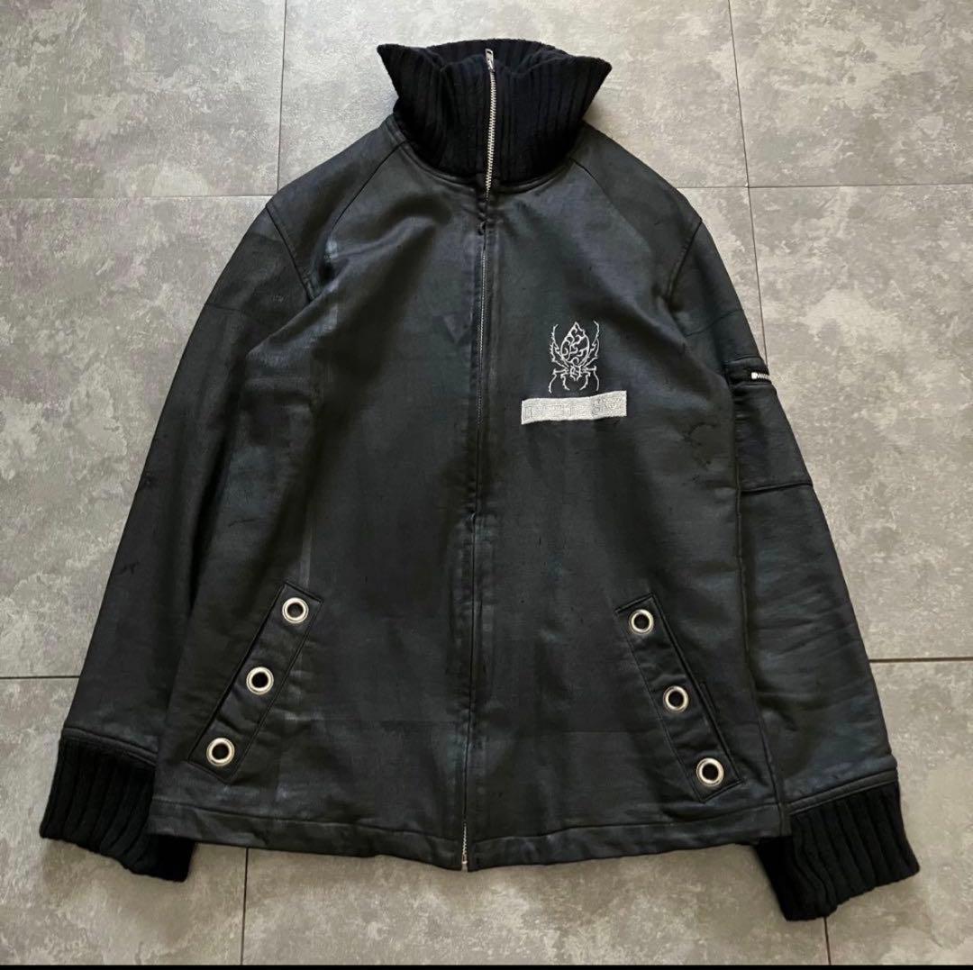 最終値下げy2k ダークウェア opium ジャケット ブルゾン h.naoto
