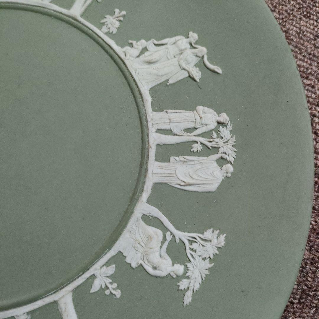 HIそ　アンティーク　　ジャスパーウェア　飾り皿　プレート