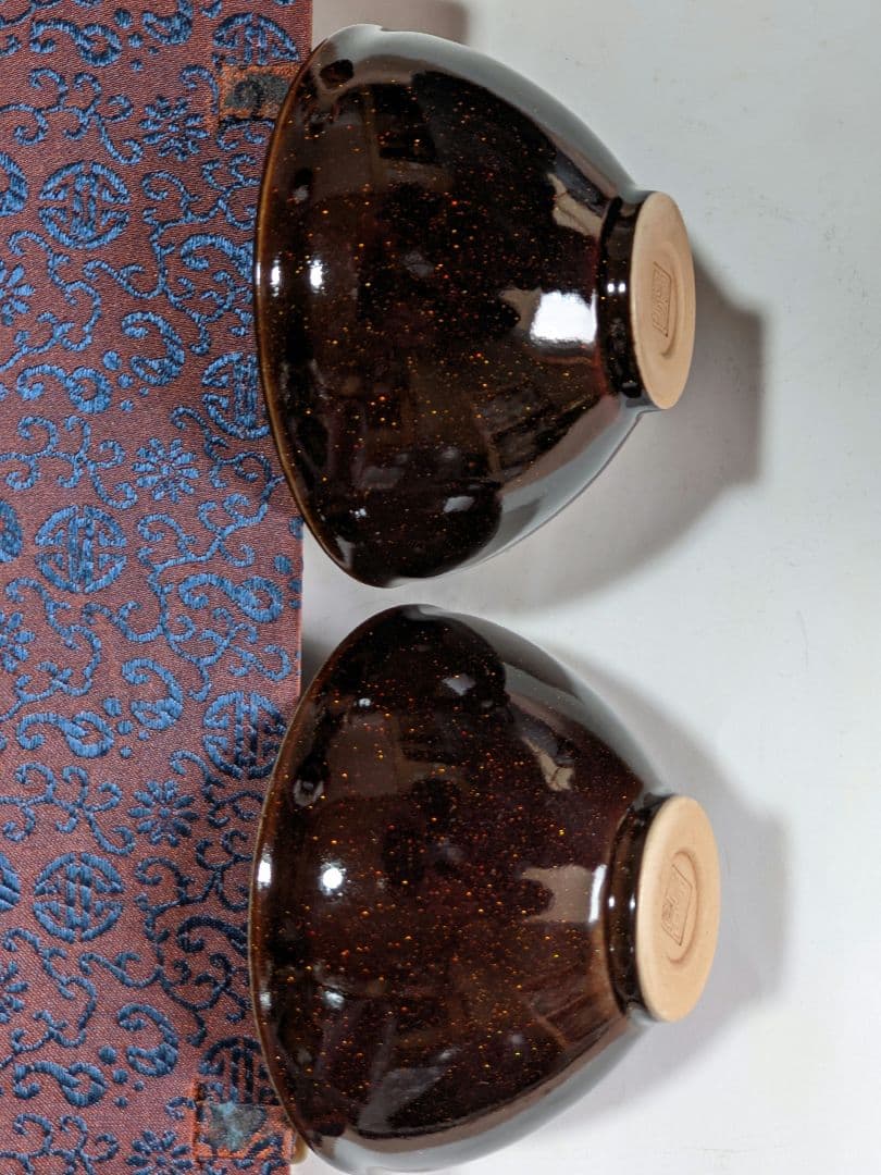 ♦中国 多彩灑金釉 抹茶碗 結晶釉 茶道具 アンティーク 骨董品 レクション