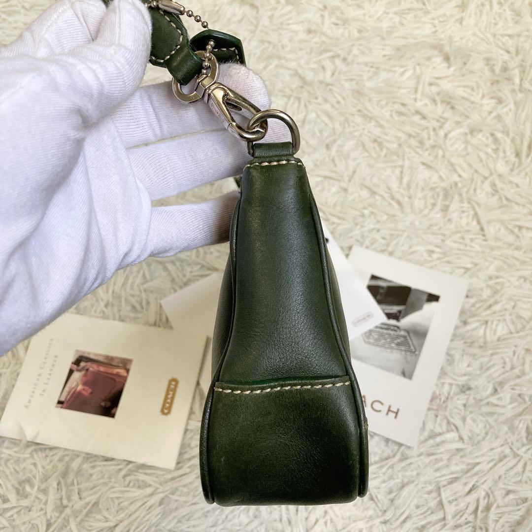 極美品 vintage coach old accessory porch 緑