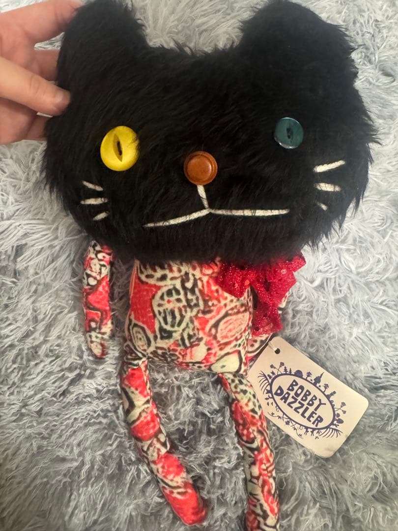 Bobby Dazzler 猫型ぬいぐるみとトートバッグ
