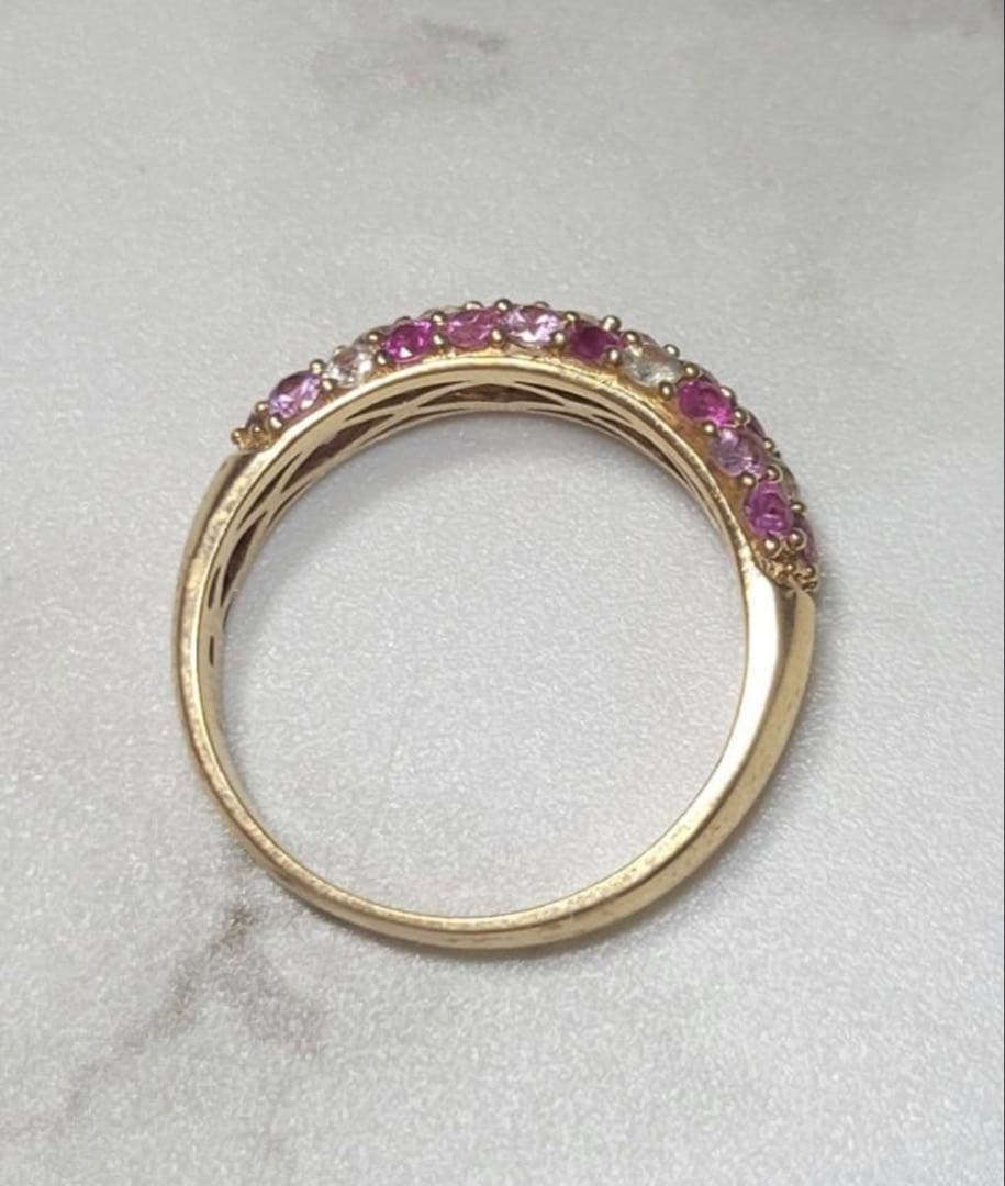 K18 サファイアリング 13号