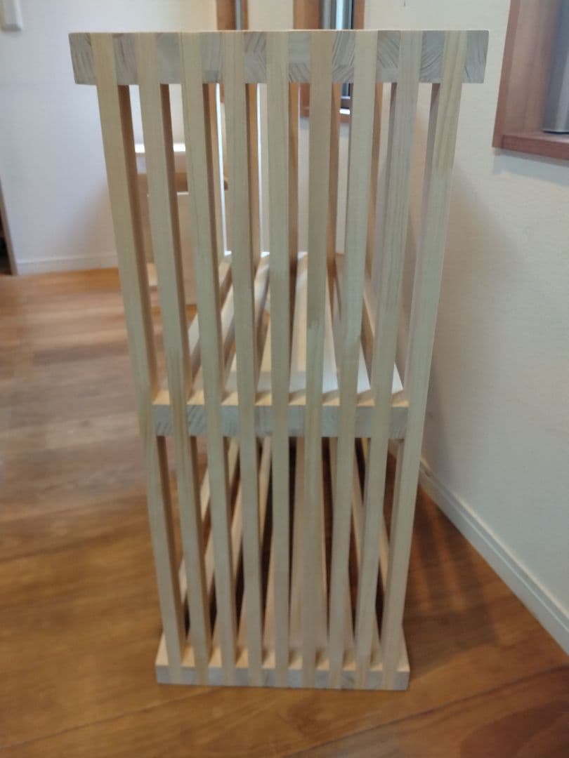 木製　ハンドメイド　オーダー　格子　棚　アクアラック　シェルフ　水槽台　金魚