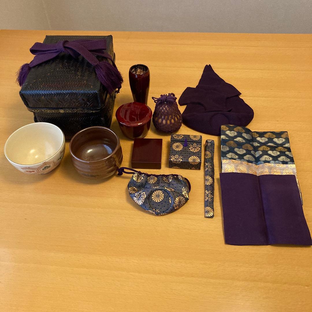 御所籠一式　茶篭　茶道具　野点道具