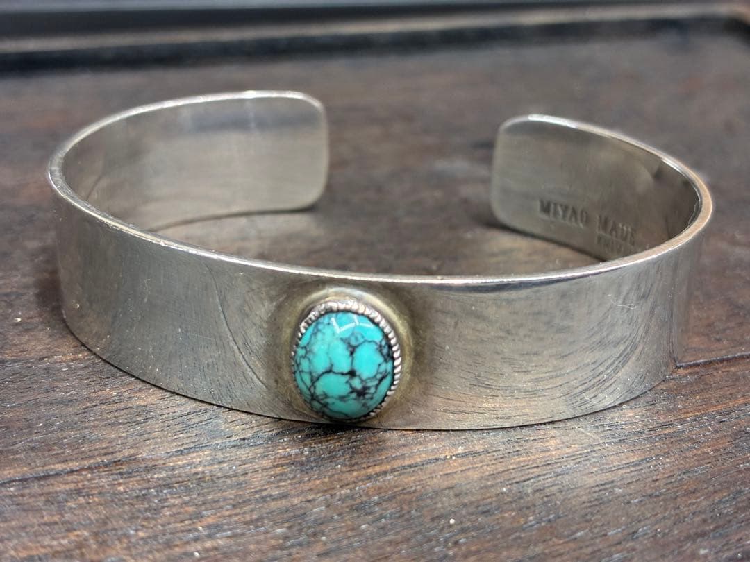 MIYAO MADE ターコイズ シルバーバングル　ホイールワークス