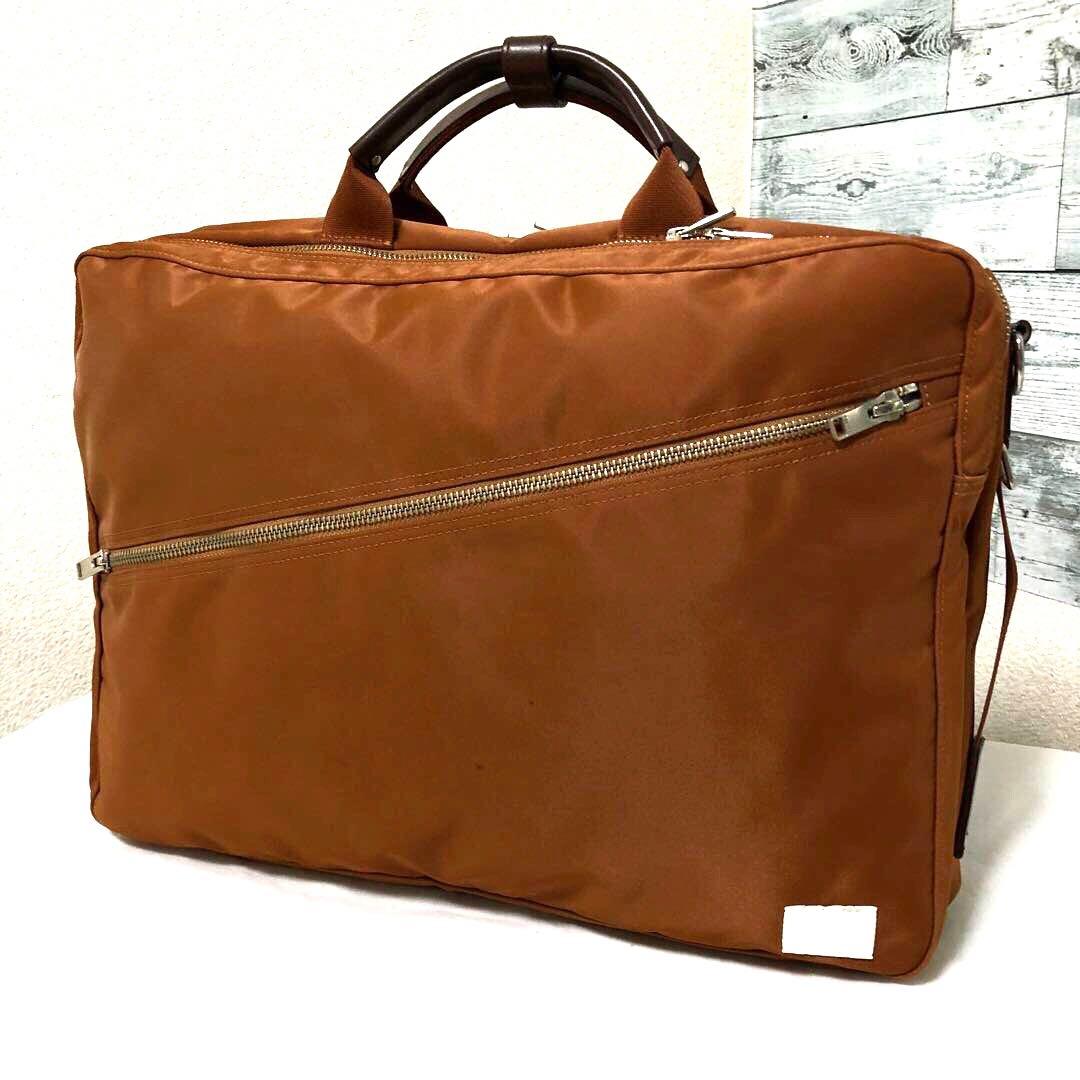 超美品✨人気 ポーター リフト ビジネスバッグ3way 2層 A4可 ブラウン