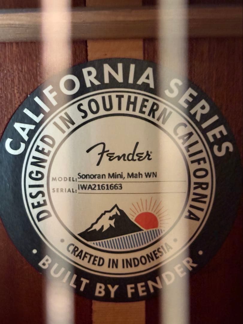 FENDER Sonoran Mini All Mahogany ミニアコギ