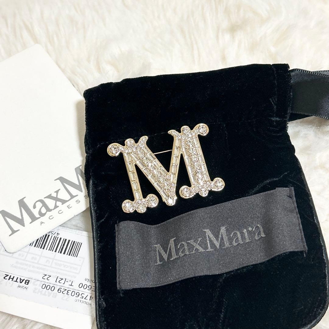 MaxMara M字型ブローチ BATH2