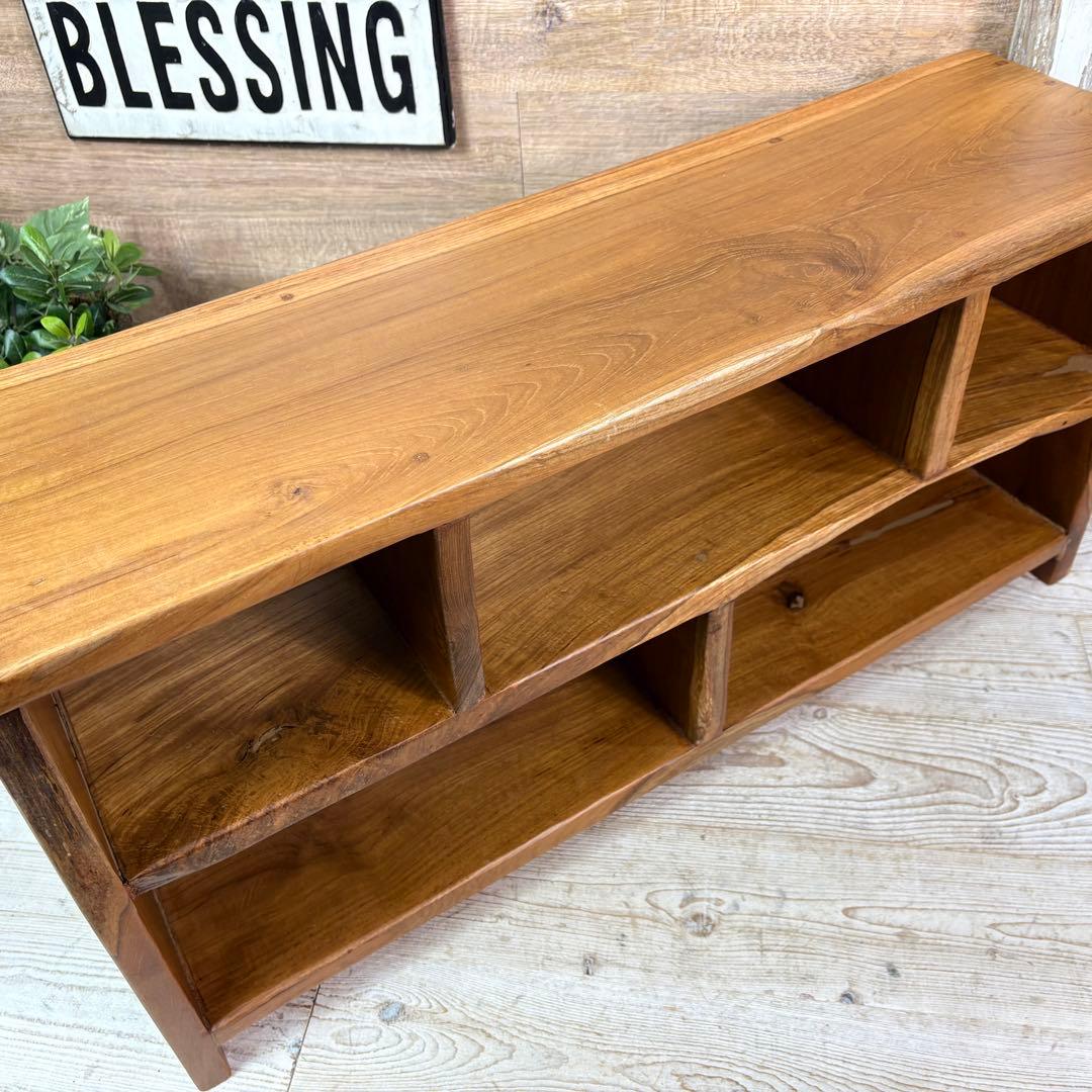 オールドチーク天然無垢材ナチュラルウッドテレビ台サイドボード飾り棚テーブル木製