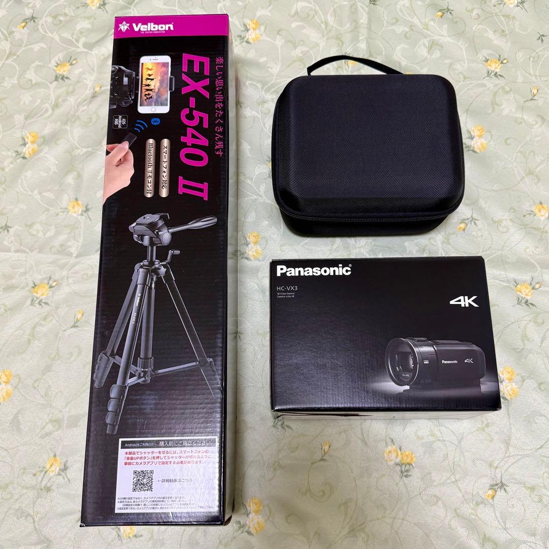 ほぼ新品 Panasonic HC-VX3（ホワイト）高品質アクセサリー一式
