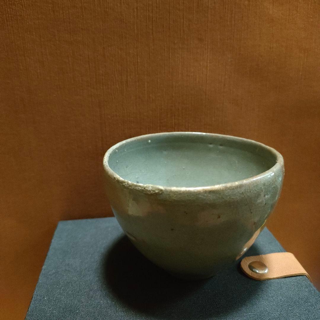 高麗湯呑　青磁　時代物　朝鮮半島美術　骨董アンティークNo.320