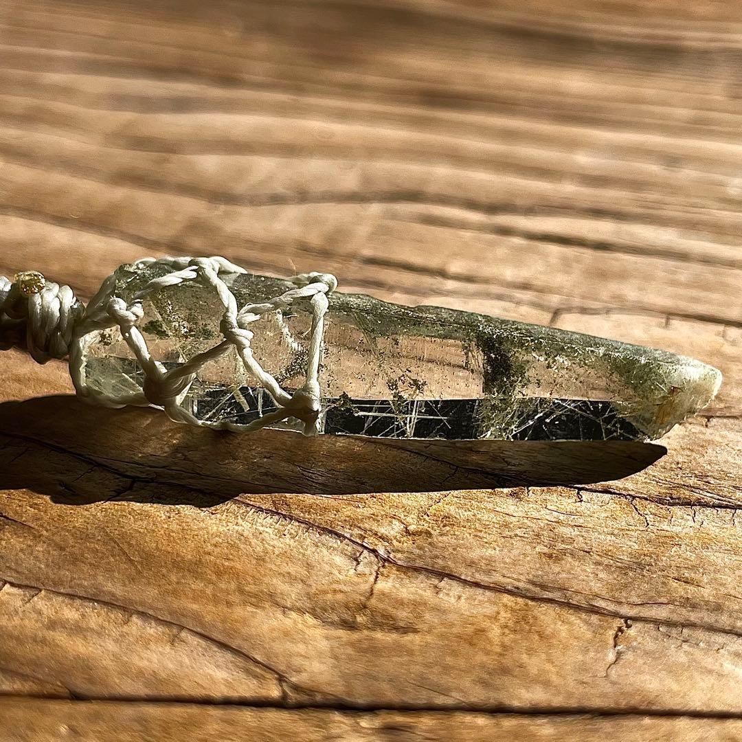 ヒマラヤ水晶 ガネッシュヒマール ＊ マクラメネックレス ペンダント 12