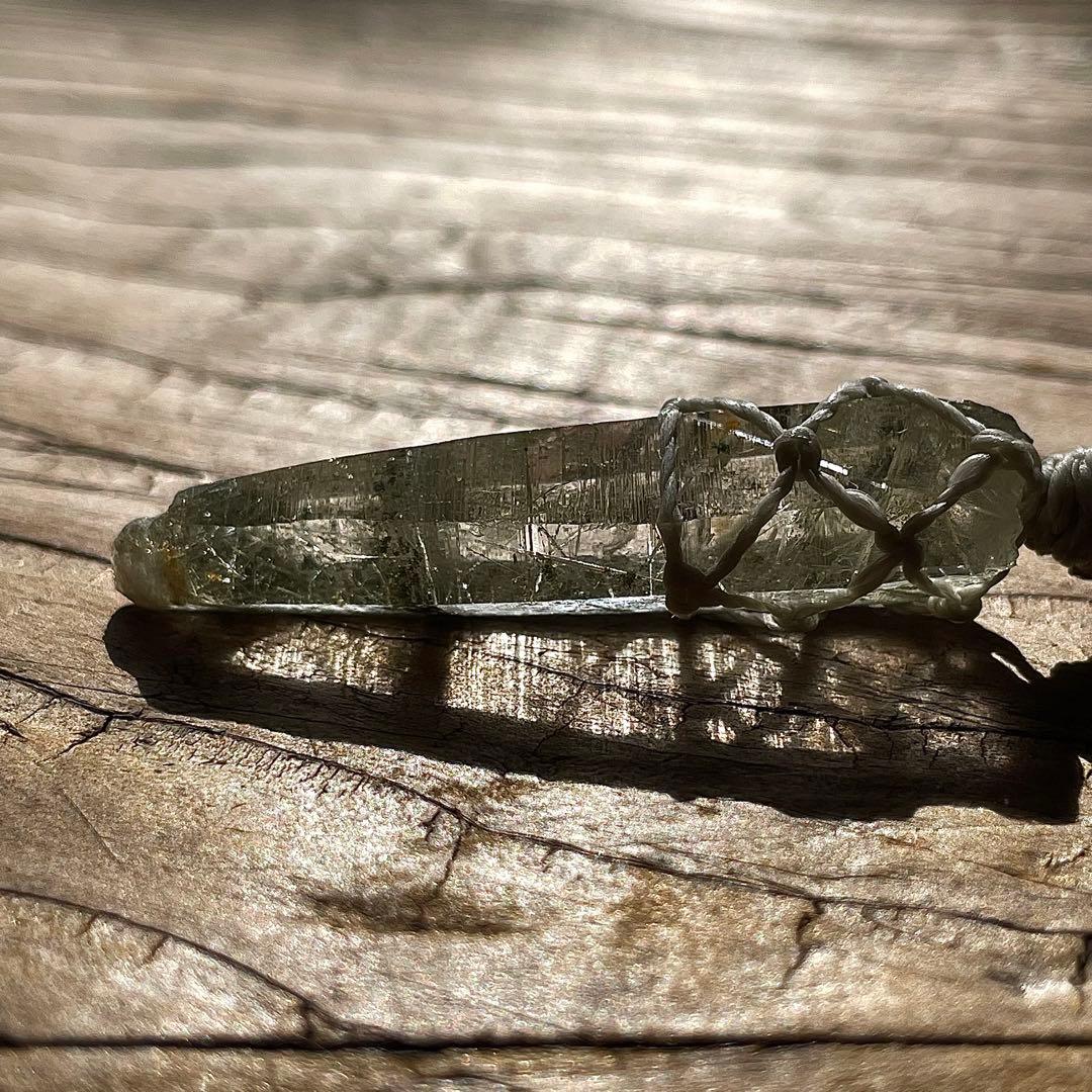 ヒマラヤ水晶 ガネッシュヒマール ＊ マクラメネックレス ペンダント 12