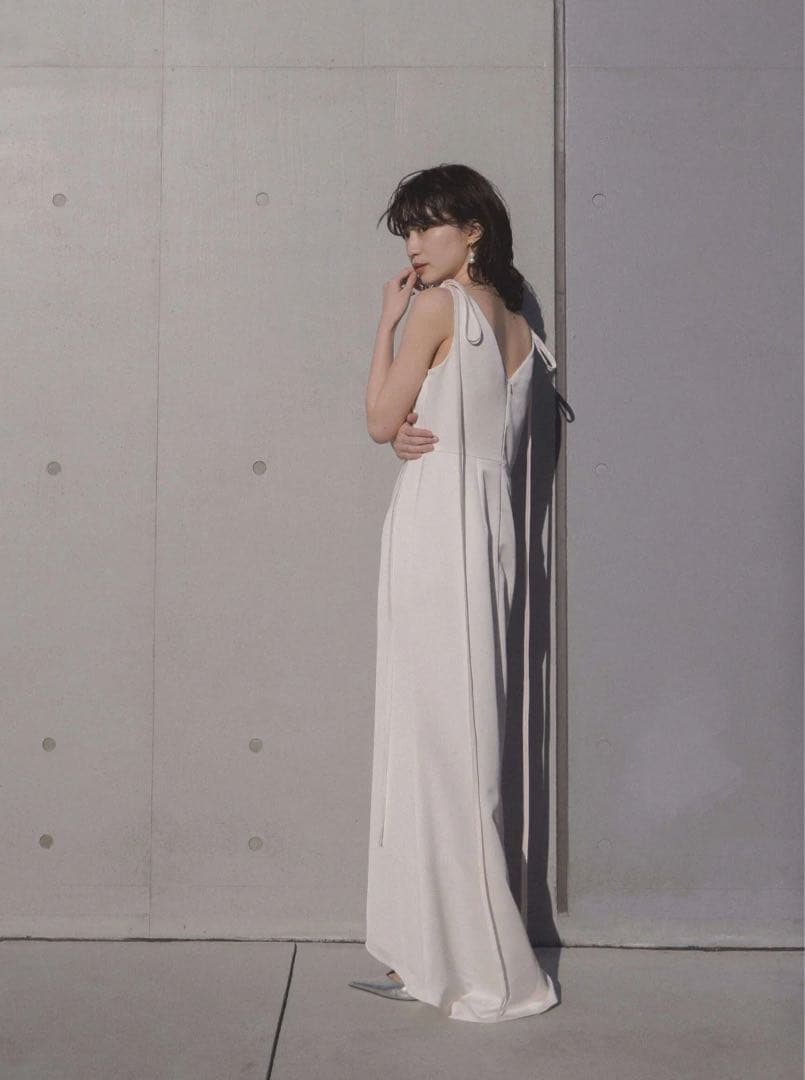 kaene サテンリボンドレス 結婚式2次会利用