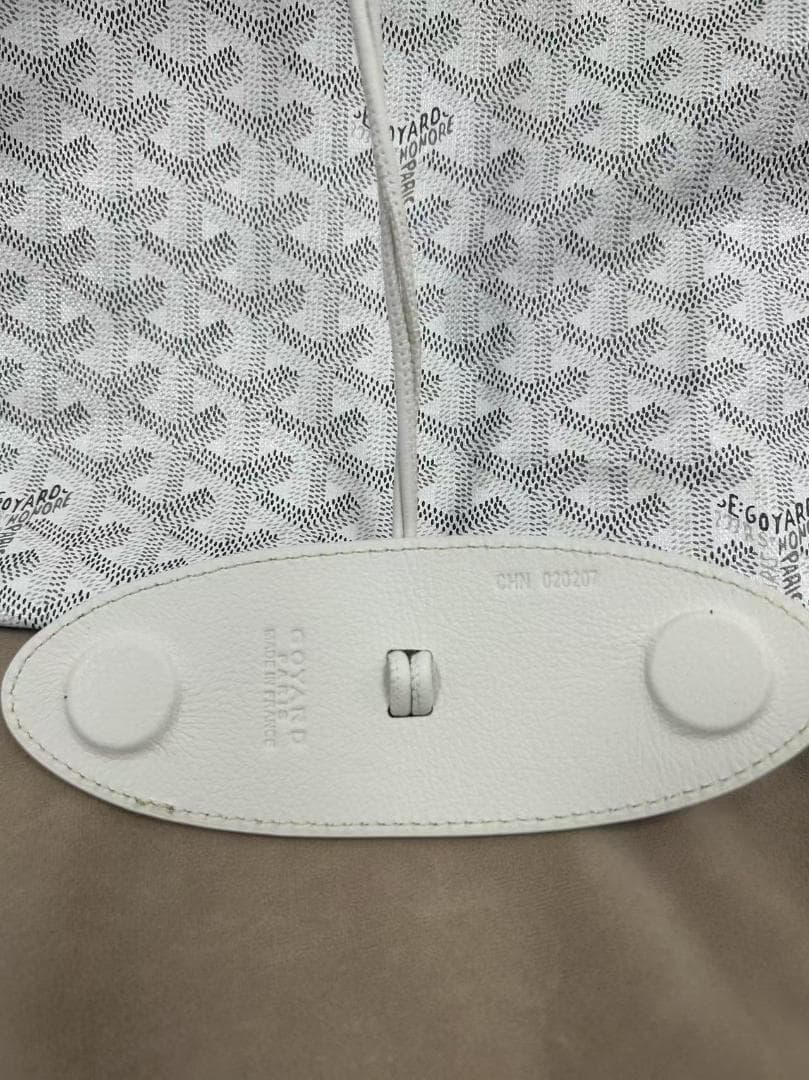 GOYARD PM ホワイト レディース PVC レザー トート