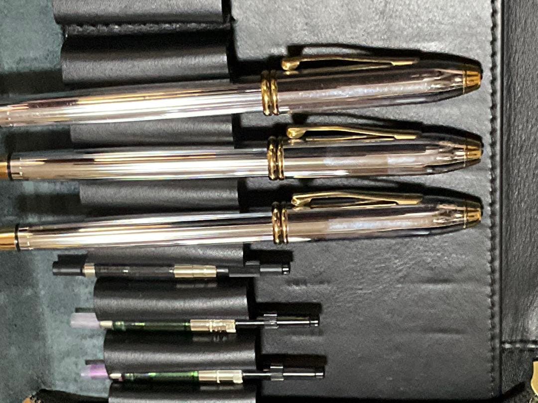 クロス　万年筆　タウンゼントメダリスト3本とペンケース