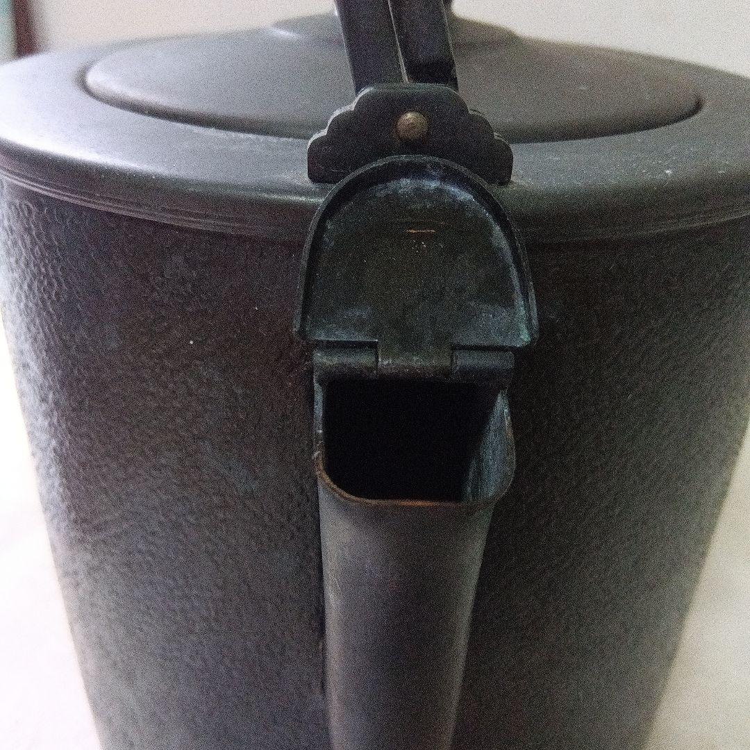 洗瓶　水次 　菊桐紋　茶道具　銅製