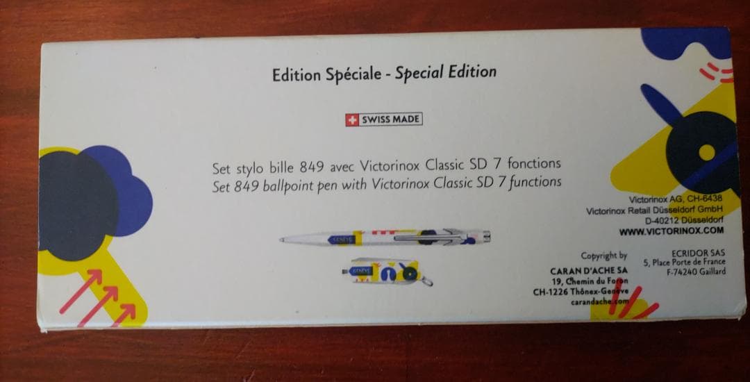 Caran d'Ache 849 ボールペン + Victorinox セット