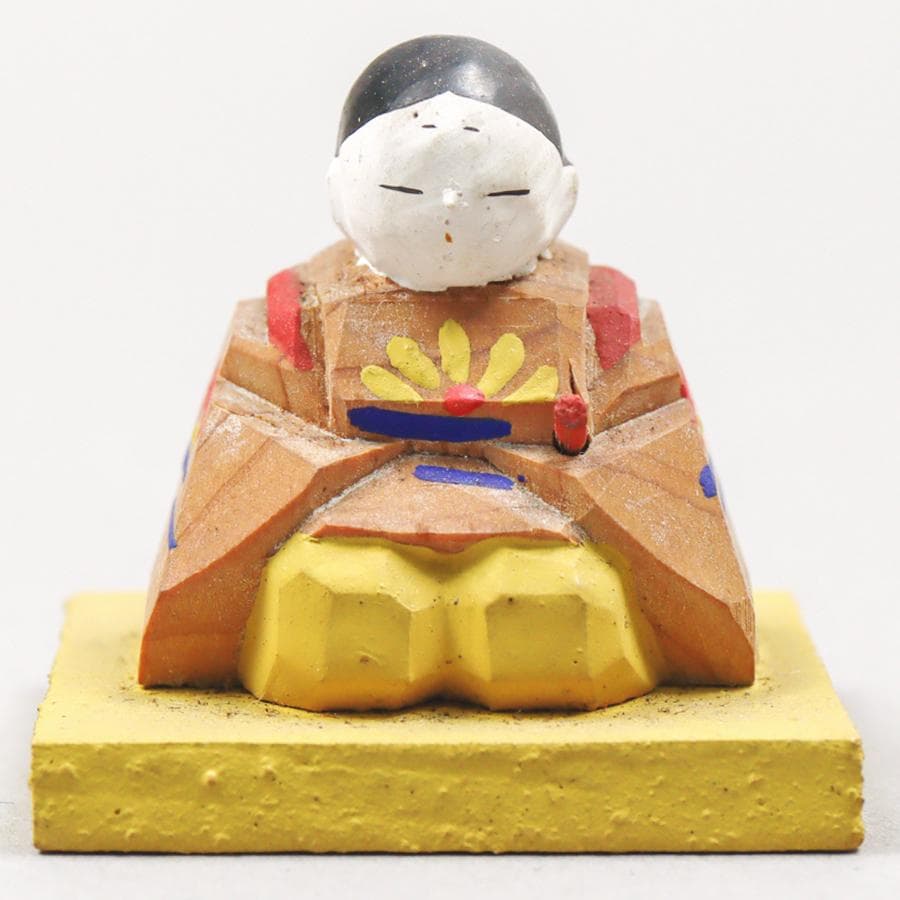 平安時代 垂髪官人木彫 一刀彫 風俗人形 農民人形 置物