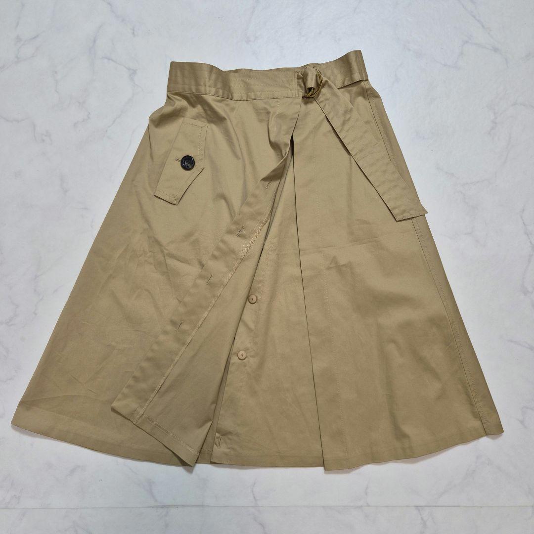 【タグ付き】BLUE LABELCRESTBRIDGEクリアソフトツイルスカート