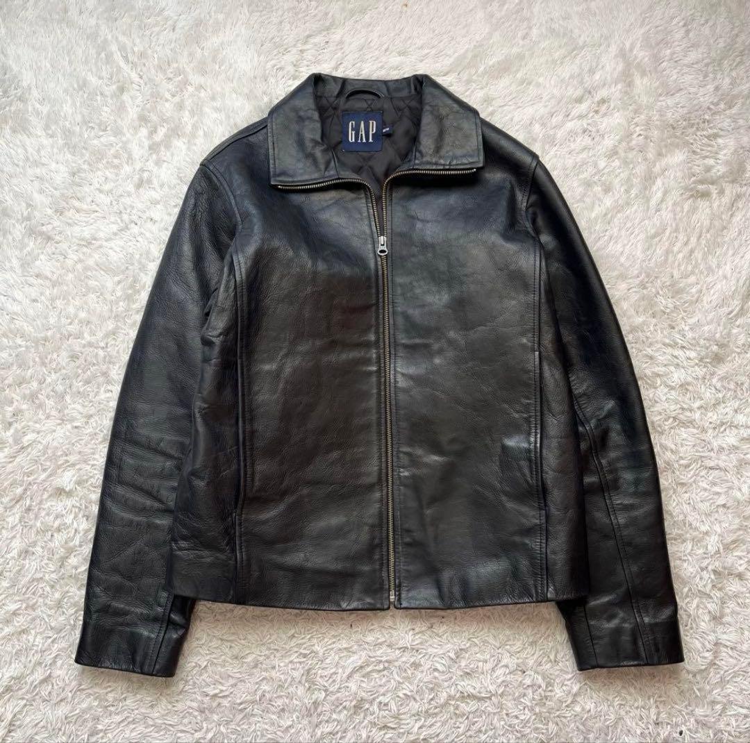 00’s archive old gap leather jacket
