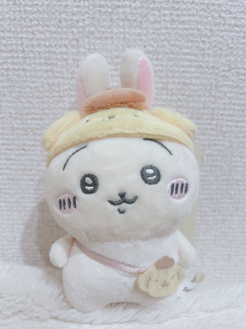 ちいかわ×サンリオ うさぎ×ポムポムプリン マスコット