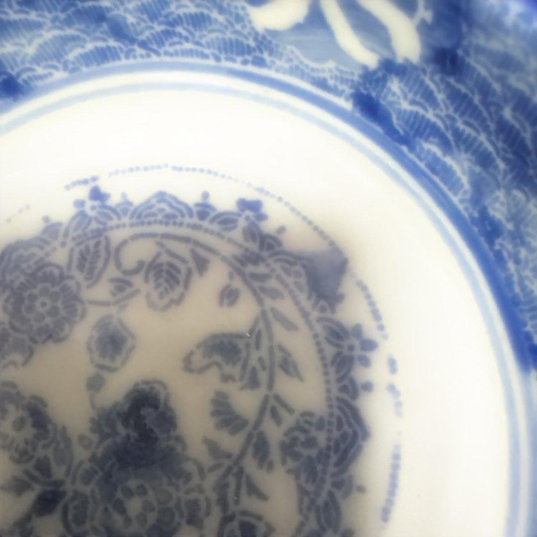 明治　印判の大きめなます皿（鉢）　骨董のある暮らし