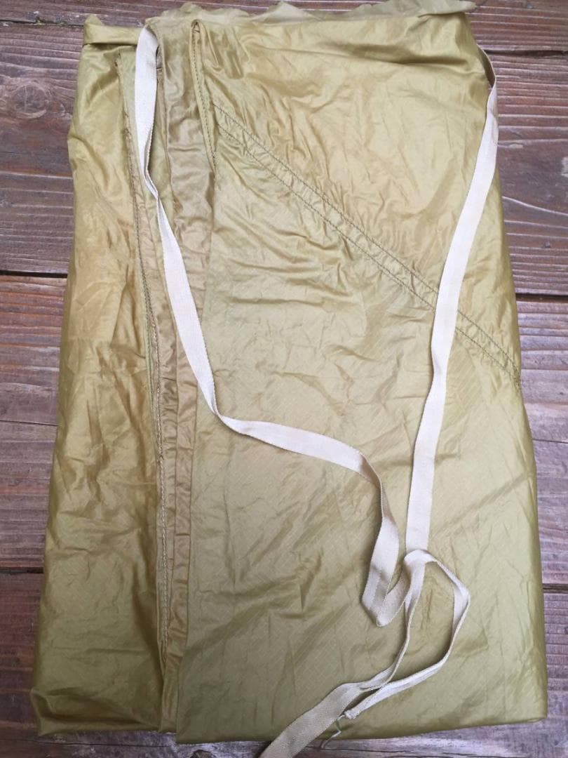 襤褸 ヴィンテージ生地 自衛隊放出品 パラシュート 薄いマスタード/イエロー
