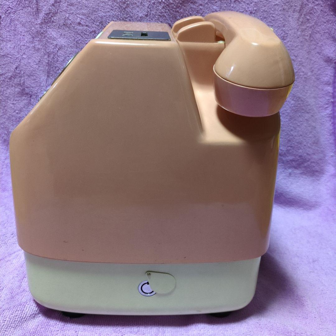 【昭和レトロ】ピンク公衆電話機／10円硬貨式ダイヤル電話