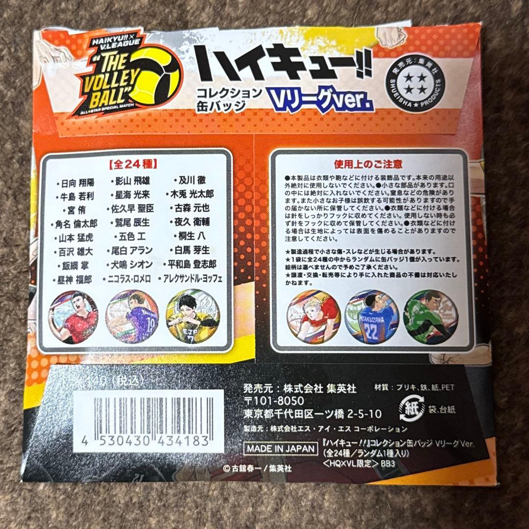 ハイキュー コレクション缶バッジ Vリーグ 23点
