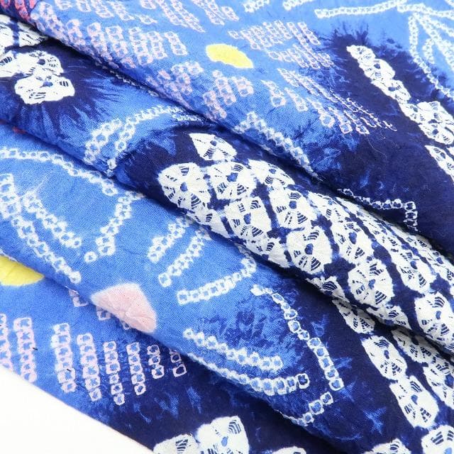 専用Y3480◆有松鳴海絞り 綿 手縫い仕立て 高級浴衣 洗える夏着物