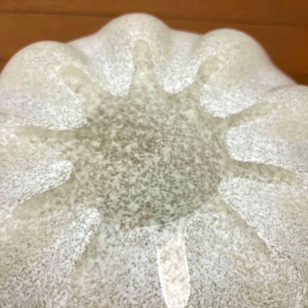 昭和レトロ　ガラス製 フラワーベース 花瓶　クラゲ　海月