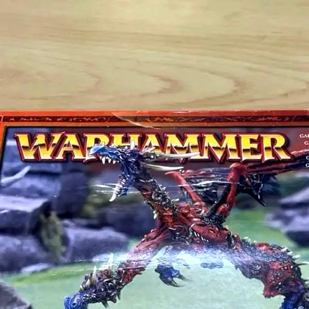 【ウォーハンマー、メタルフィギュア】ケイオスドラゴンの祖父ガルラーク