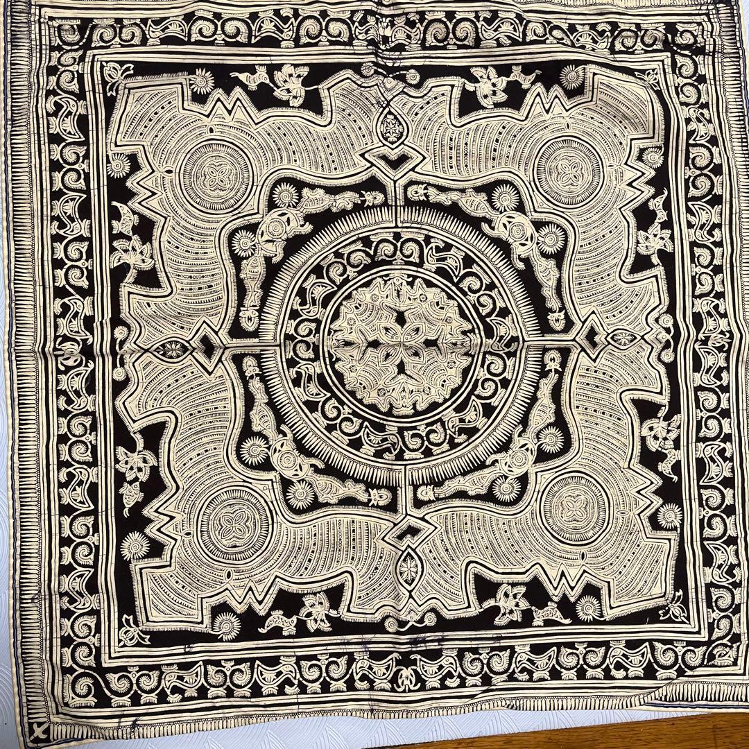 中国少数民族の古い青染め布