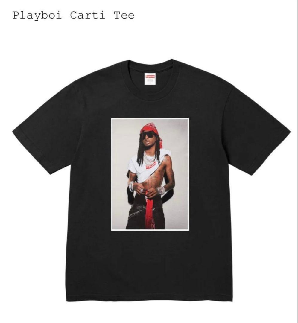 Supreme Playboi Carti Tee M ブラック FA25