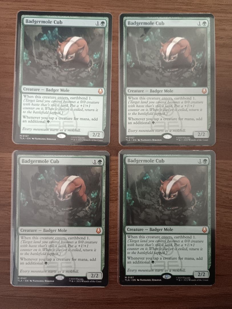 アナグマモグラの仔/Badgermole Cub（英） 4枚セット