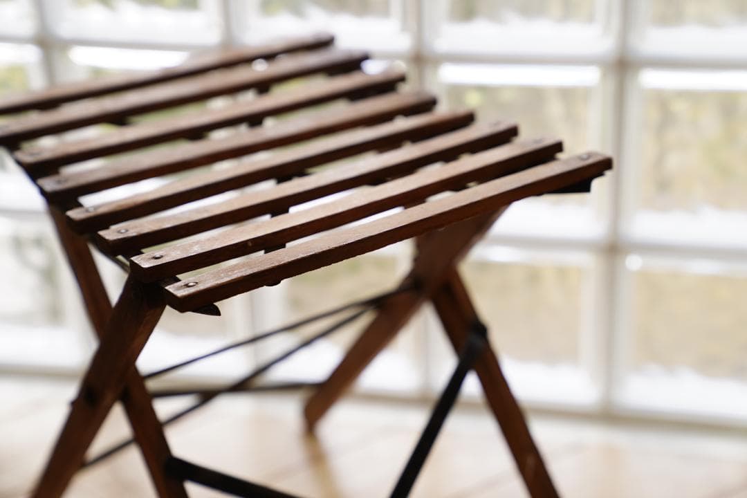 アンティーク　フォールディングスツール　フィッシングチェア　フィッシングスツール