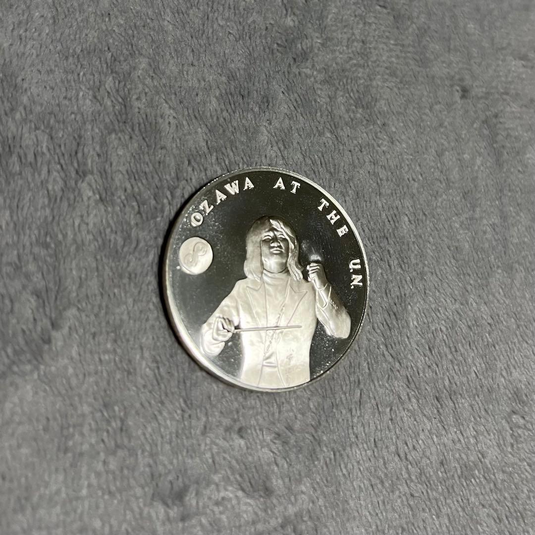 小沢征爾　シルバー925 国連デー　コンサート　記念メダル