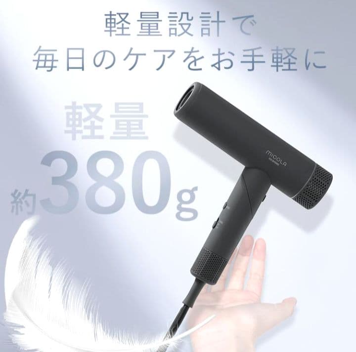 【新品(未開封)】MiCOLA　HDR-M401　ドライヤー　アイリス　グレー