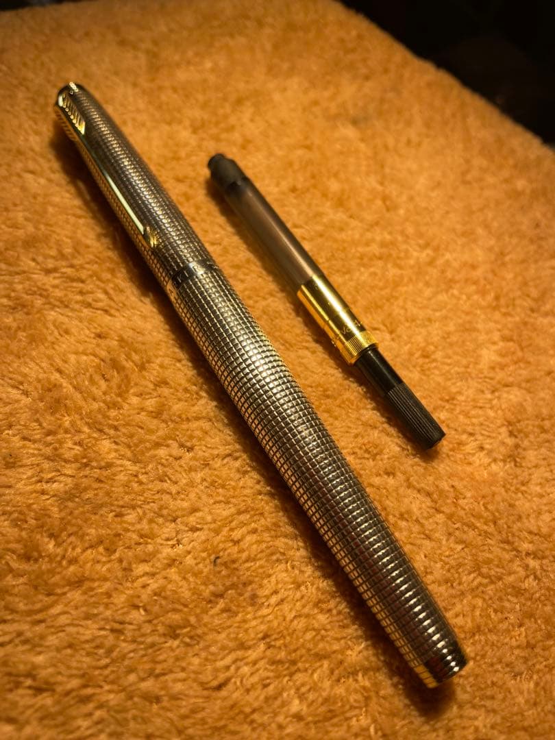 PARKER 万年筆　14K スターリングシルバー　XF パーカー