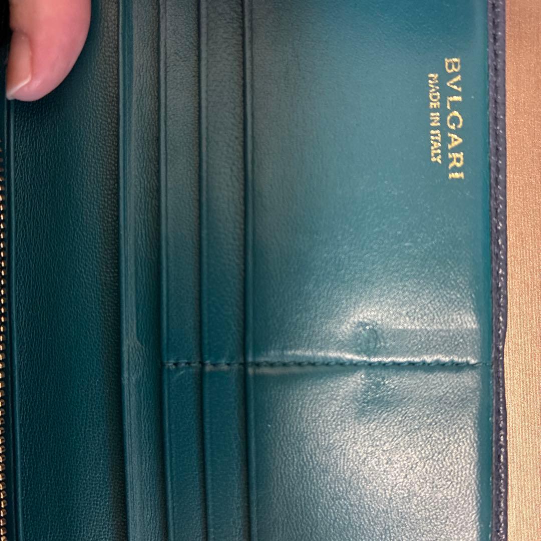 お値下げ中⭐︎BVLGARIブルガリ 財布 インディゴトパーズ フラップ付長財布