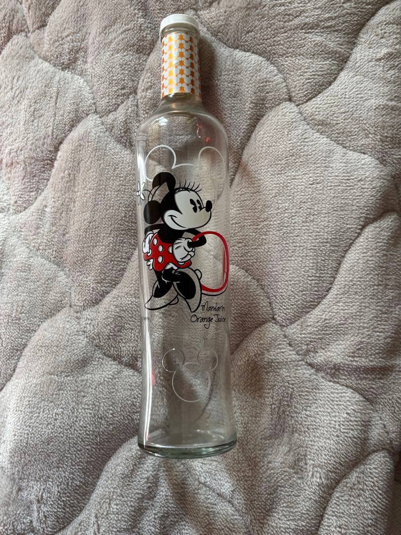 ミニーマウス ガラスボトル