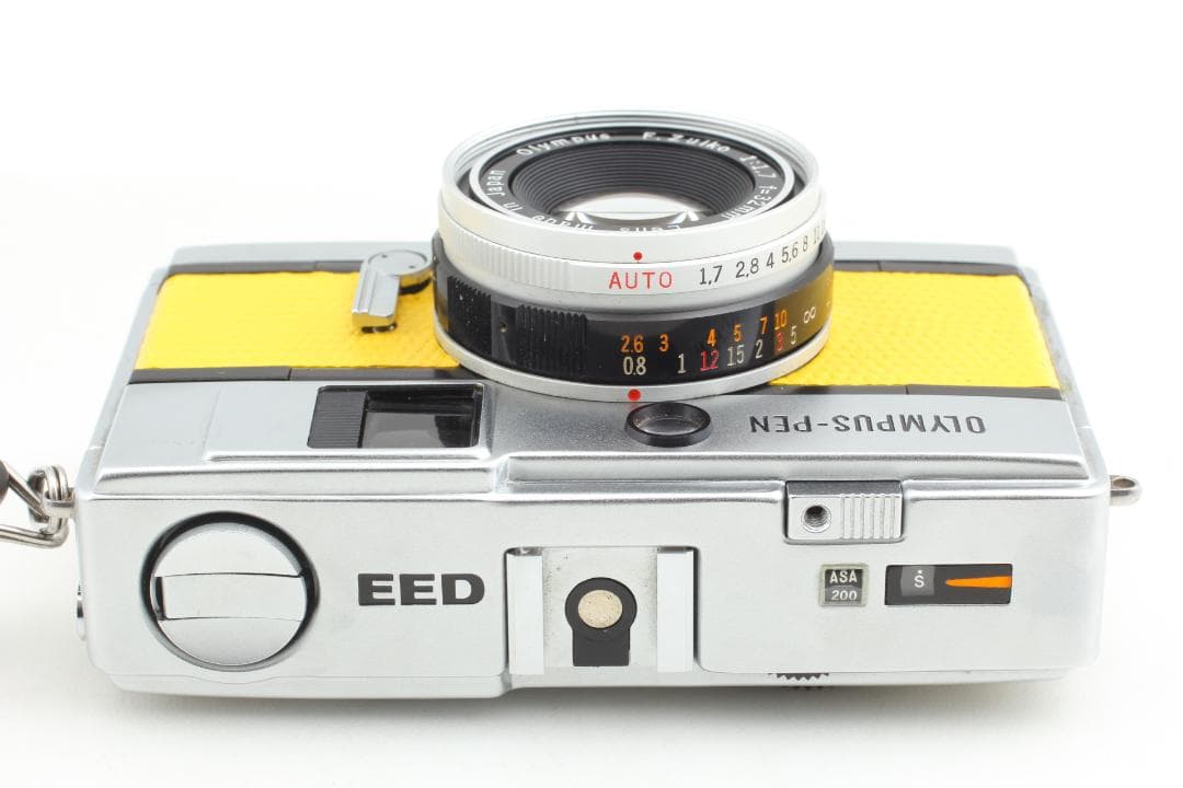 【整備済　美品】イエロー オリンパス PEN EED 露出計OK #1348